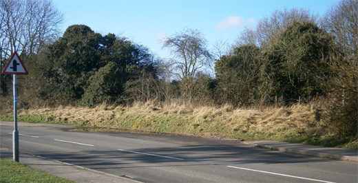 The proposed entrance to the retail unit is at the beginning of Cawston Road