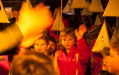 The children's lantern parade was one of the most enchanting moments of this year's Festival of Light. Photo: John Tym www.tympix.com
