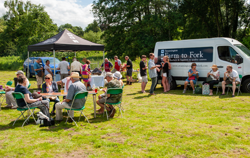 Barbecue on Swannington village common. Photo: Sheila Foster-Hancock