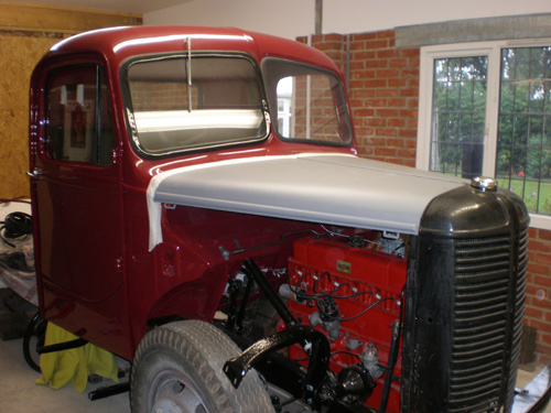 The 1946 Bedford being restored