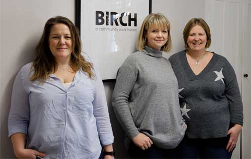 Left to right: Laura Garcka, Sara Cubitt and Sam James. Photo: Lesley van Dijk