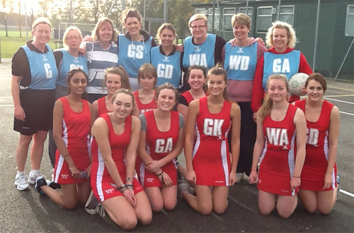 The first ever students vs teachers netball match at Reepham College was won easily by the students