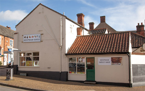The Reepham Diner and Sweet Shop on Townsend Corner in Reepham is up for sale. Photo: John Tym www.tympix.com
