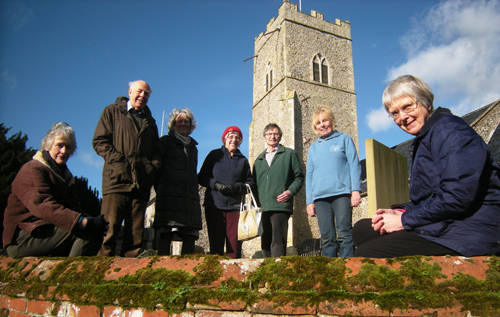 Members of the Three Churches Project team (left to right): Sue Page, Tony Foottit, Judith Jackson, Liz Rashid, David Richmond, Rosie Foottit and Revd Margaret Dean