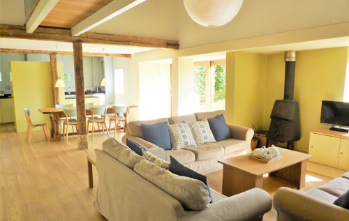 Hall Barn interior. Photo: Quaker Barns