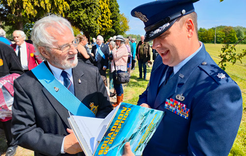 More than 250 people, including senior air force officers from the USA, France, Canada, New Zealand, Australia and Norway, were at St Peter's, Haveringland, to mark its dedication as a memorial church to the RAF 100 Group. Photo: Christopher Mander