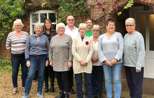 Caring Friends volunteers and committee. Photo: Caring Friends for Cancer Mid Norfolk