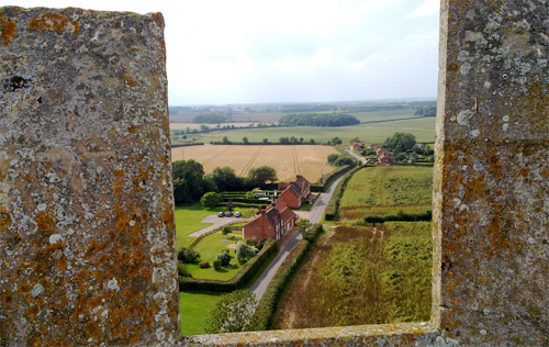 The view from Salle church tower, one of the highest in Norfolk