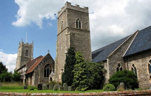 Caption: St Michael's (left) and St Mary's, Reepham. Photo: submitted