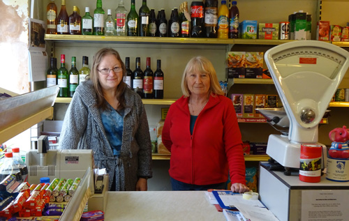 End of an era: Tricia Joyce (right) and Rosey Mears of Wood Dalling Post Office and shop