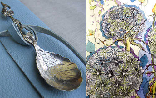 Works from Reepham-based artists include Jules Allen (left) and Sue Johnston