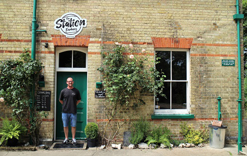 Justin Fieldgate outside the Station Barbers, Reepham. Photo: Kerri's Farmhouse Pine