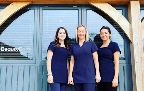 Left to right: Hayley Jaggard, Emma Beck and Samantha McGinnis. Photo: The Beauty Barn