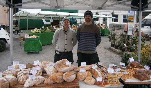 Steven Winter (left) and Joe Trewellard of Bread Source: our lifelong pursuit is to prove that all bakers are genetically linked and bakeries are in fact asylums with flour