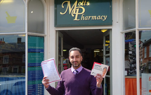 Small pharmacies like mine will be badly affected, says Guppy Kular of Motts Pharmacy, Reepham