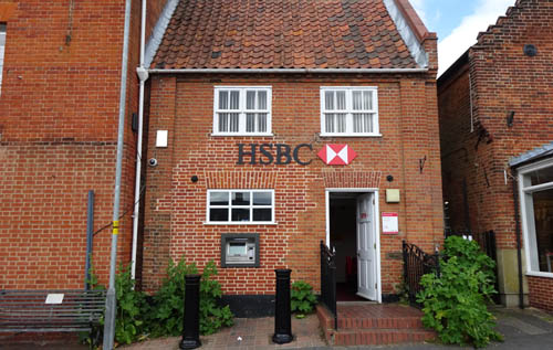 The potential loss of banking services in Reepham could affect small, cash-based retailers and the elderly