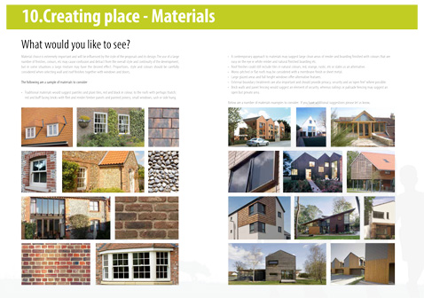 Residents were asked what type of materials they would like to see used or feel would be appropriate for the proposed residential development on Dereham Road, Reepham