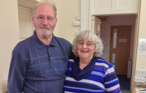 Moira Dye with husband Bernard