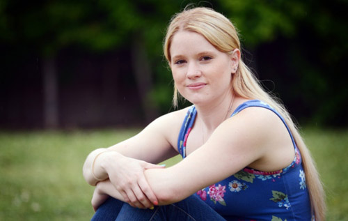 Jennifer Oswick of Cawston was diagnosed with skin cancer two years ago at the age of 25